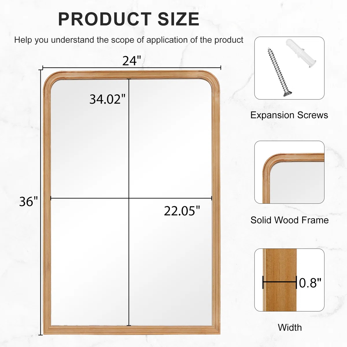 Ancell Solid Wood Mirror | Wayfair North America