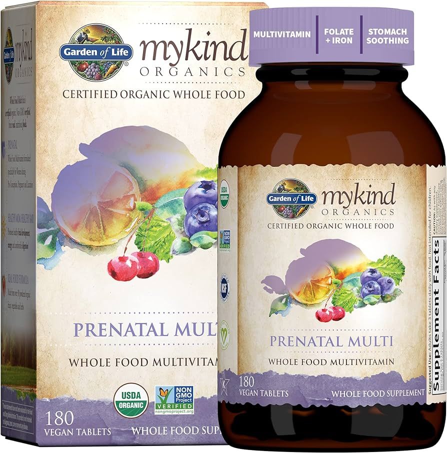 Garden of Life Organics Women’s Prenatal Multivitamin with Vitamin D3, B6, B12, C & Iron, Folat... | Amazon (US)