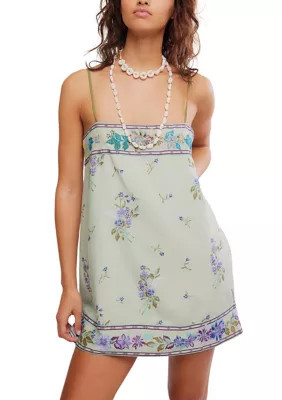 Free People Women's Bali Take Me With You Mini Dress, Mint, Small | Belk
