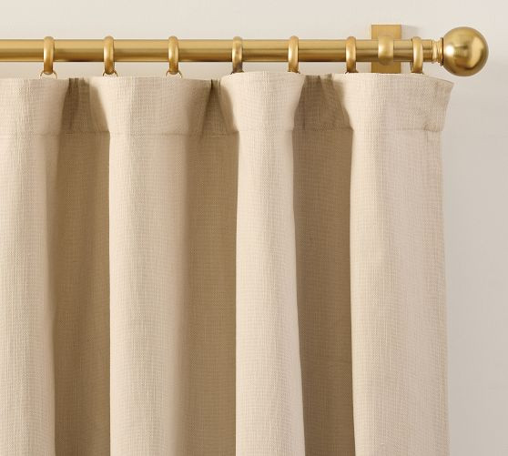 Sullivan Textured Cotton Blackout Curtain | Pottery Barn (US)