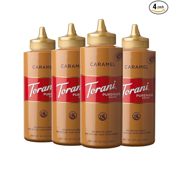 Torani Puremade Sauce, Caramel, 16.5 Ounces(Pack of 4) | Amazon (US)