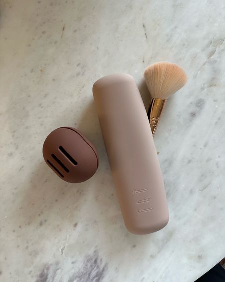 Silicone makeup brush/sponge holders for travel or your handbag. Loved my brush holder so much (I have size large), that I ordered the beauty blender one! 

Amazon find, travel must-haves, silicone holders, Amazon travel find 

#LTKbeauty