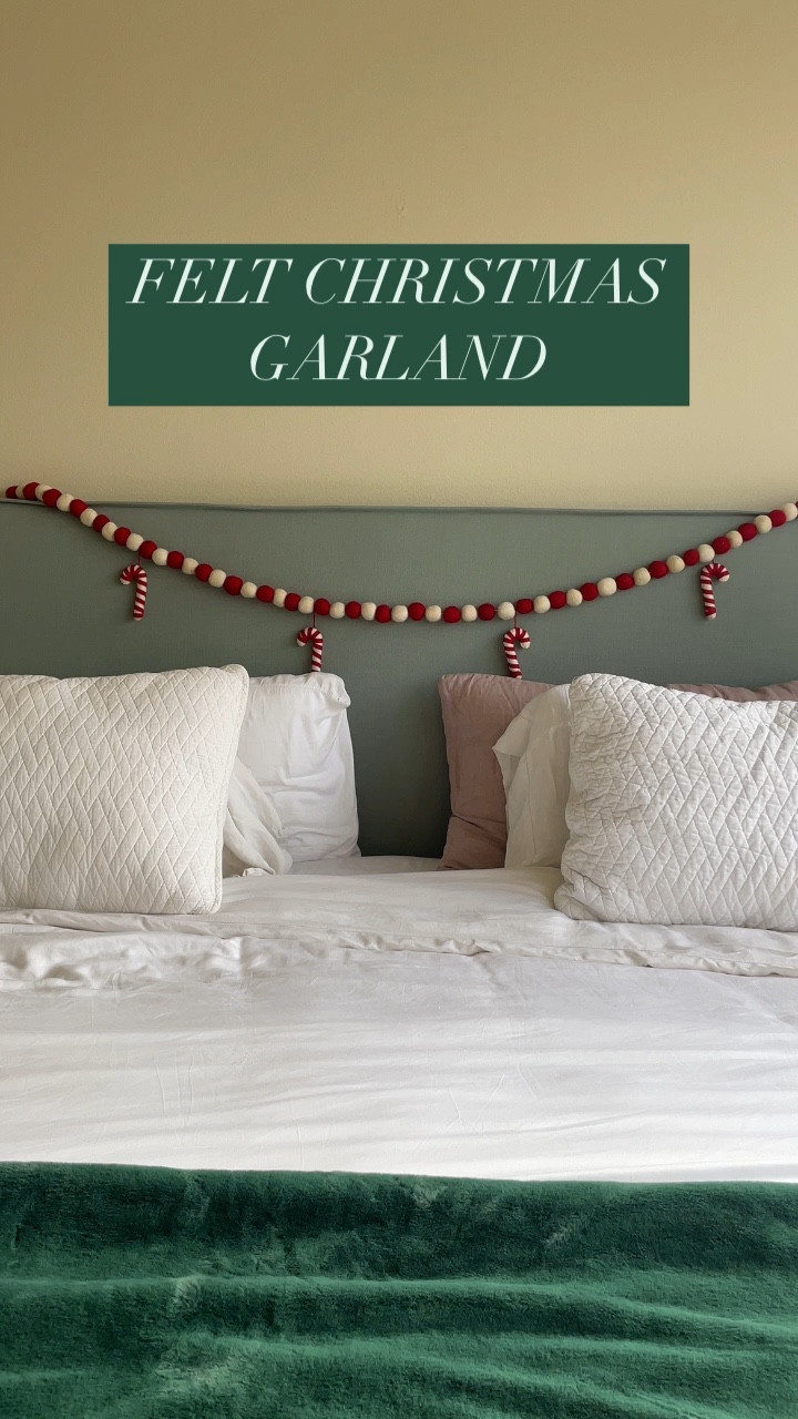 Felt Christmas garland ideas for holiday home decor 

#LTKHoliday #LTKCyberWeek #LTKFindsUnder100