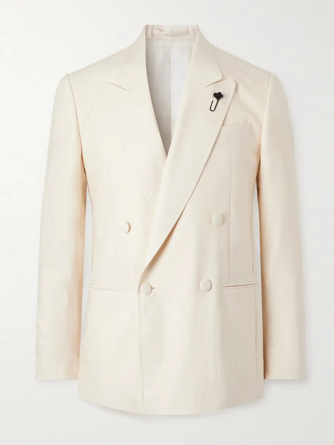 Double-Breasted Linen and Wool-Blend Tuxedo Jacket | Mr Porter (US & CA)