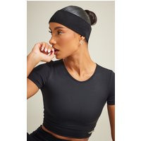 Black Wide Jersey Headband | PrettyLittleThing UK