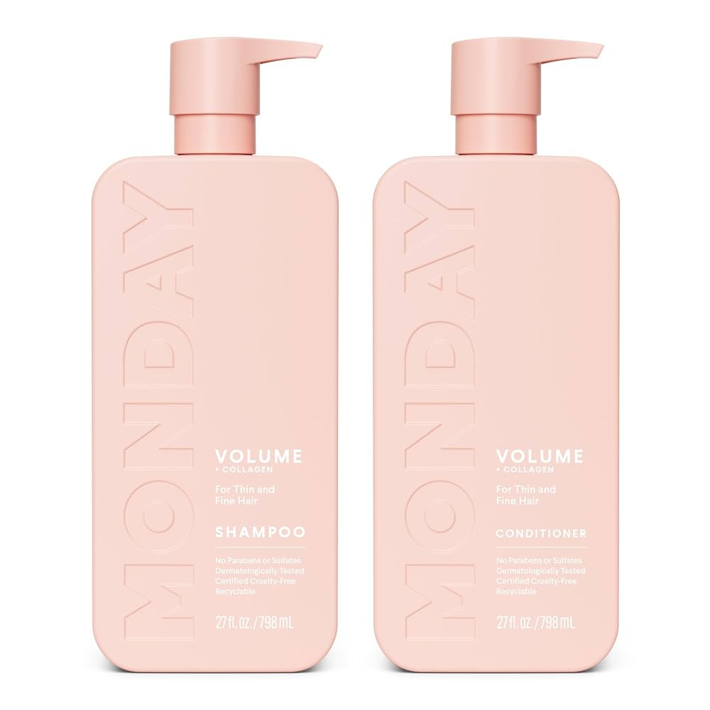 MONDAY HAIRCARE Volume Shampoo + Conditioner Set (2 Count) 27 oz. For Thin, Fine, and Oily Hair M... | Amazon (US)