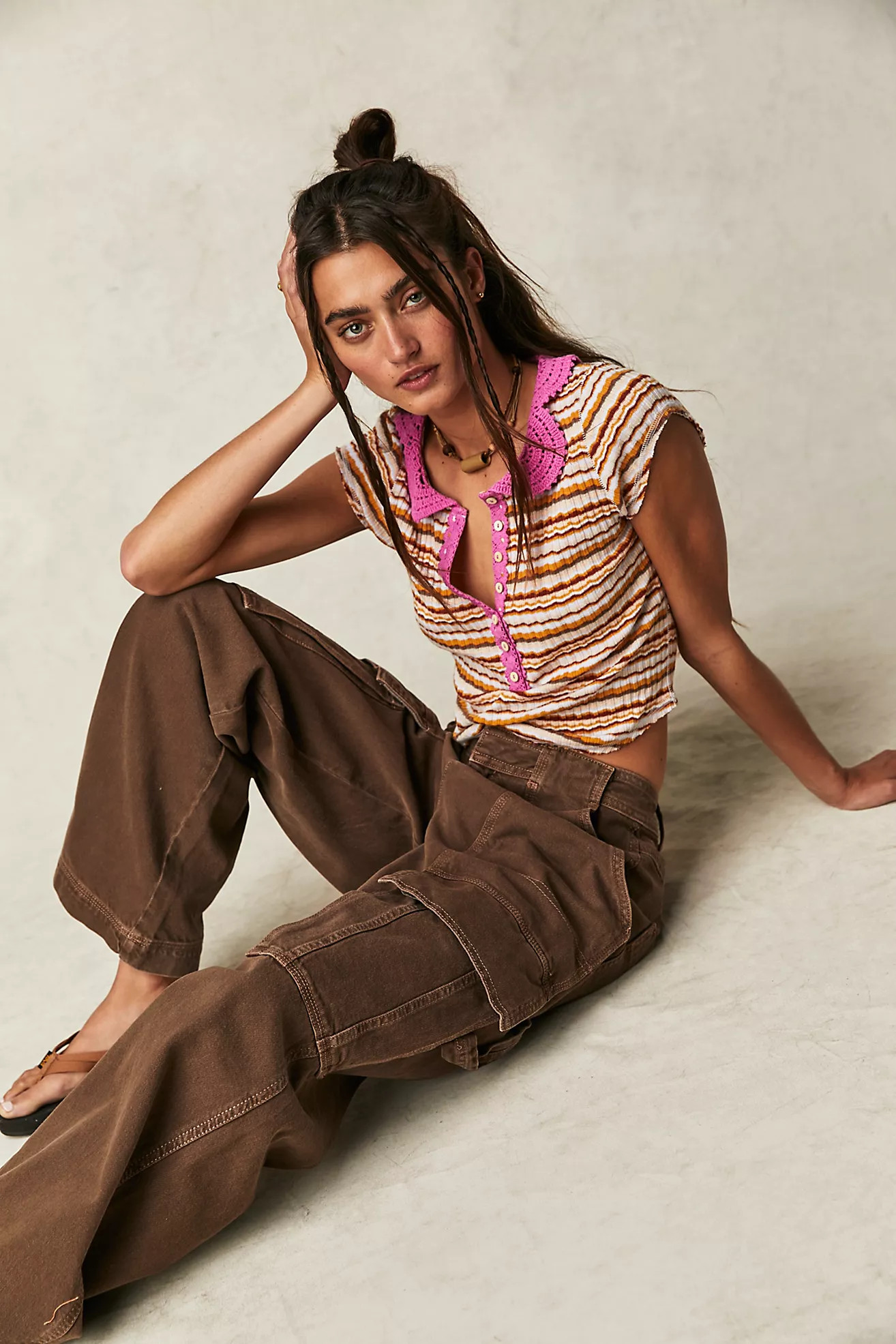 One Way Baby Polo Tee | Free People (Global - UK&FR Excluded)