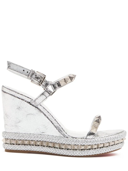 110mm Pyraclou laminated leather wedges | Luisaviaroma