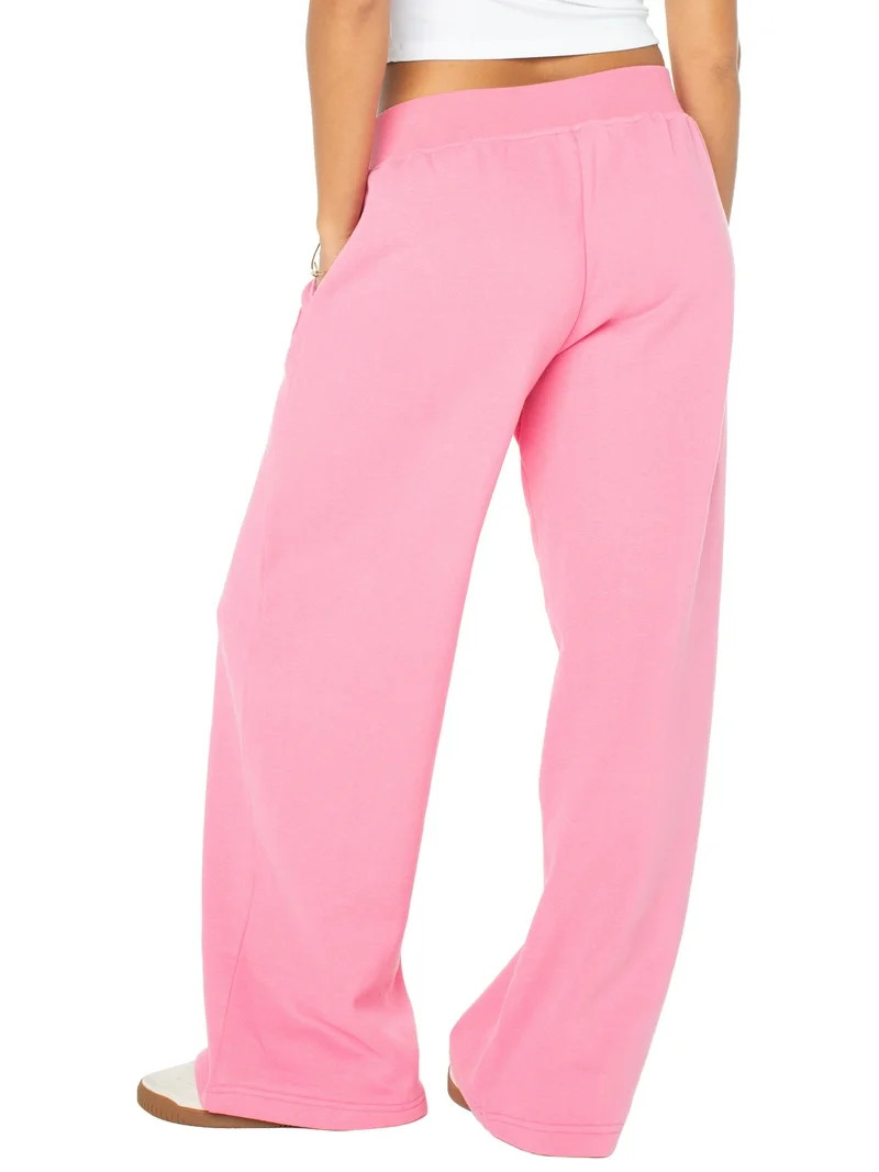 Celebrity Pink Women's and Women's Plus Wide Leg Sweatpants, Sizes XS-4X | Walmart (US)
