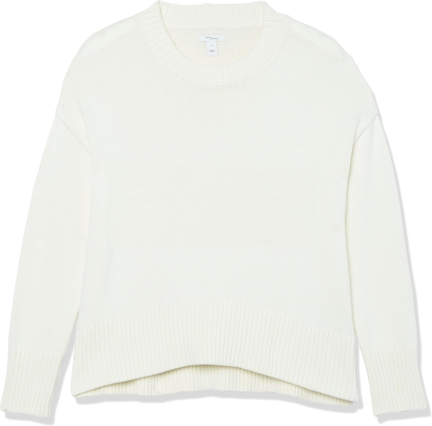 Daily Ritual Women's Boxy Crewneck Sweater | Amazon (US)