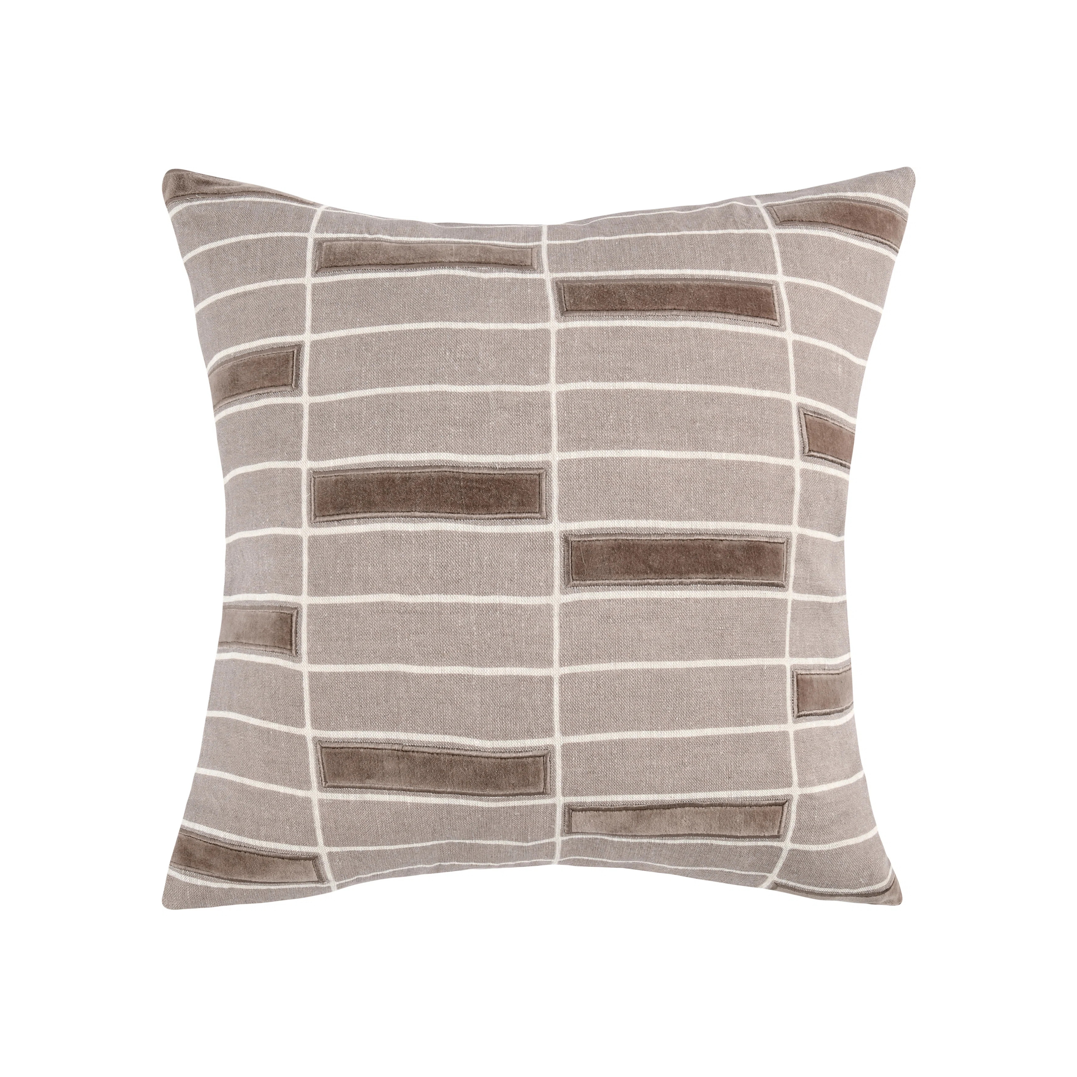 Breccia Geometric Linen Throw Pillow | Wayfair North America