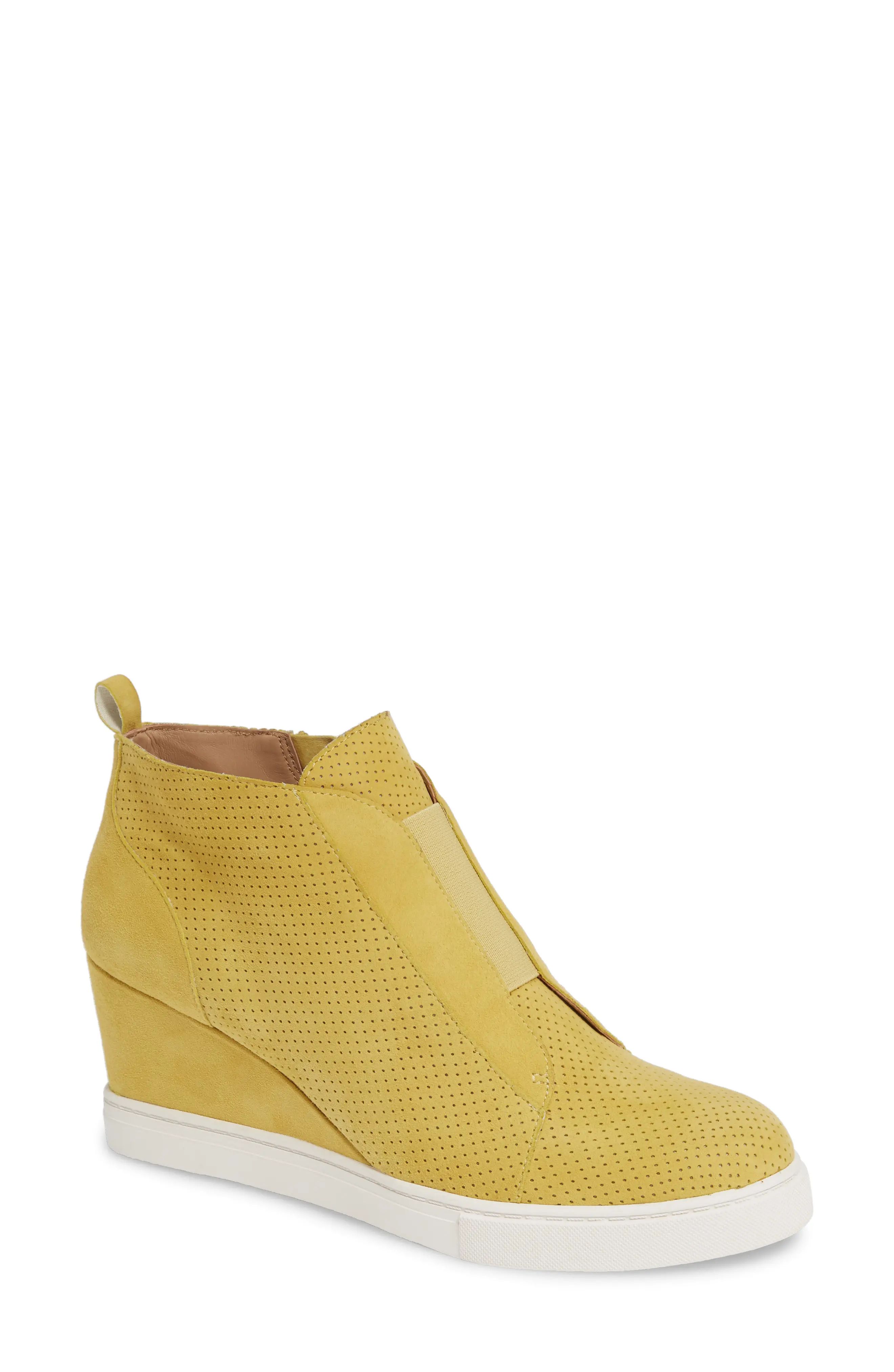 Women's Linea Paolo Felicia Wedge Bootie, Size 4 M - Yellow | Nordstrom