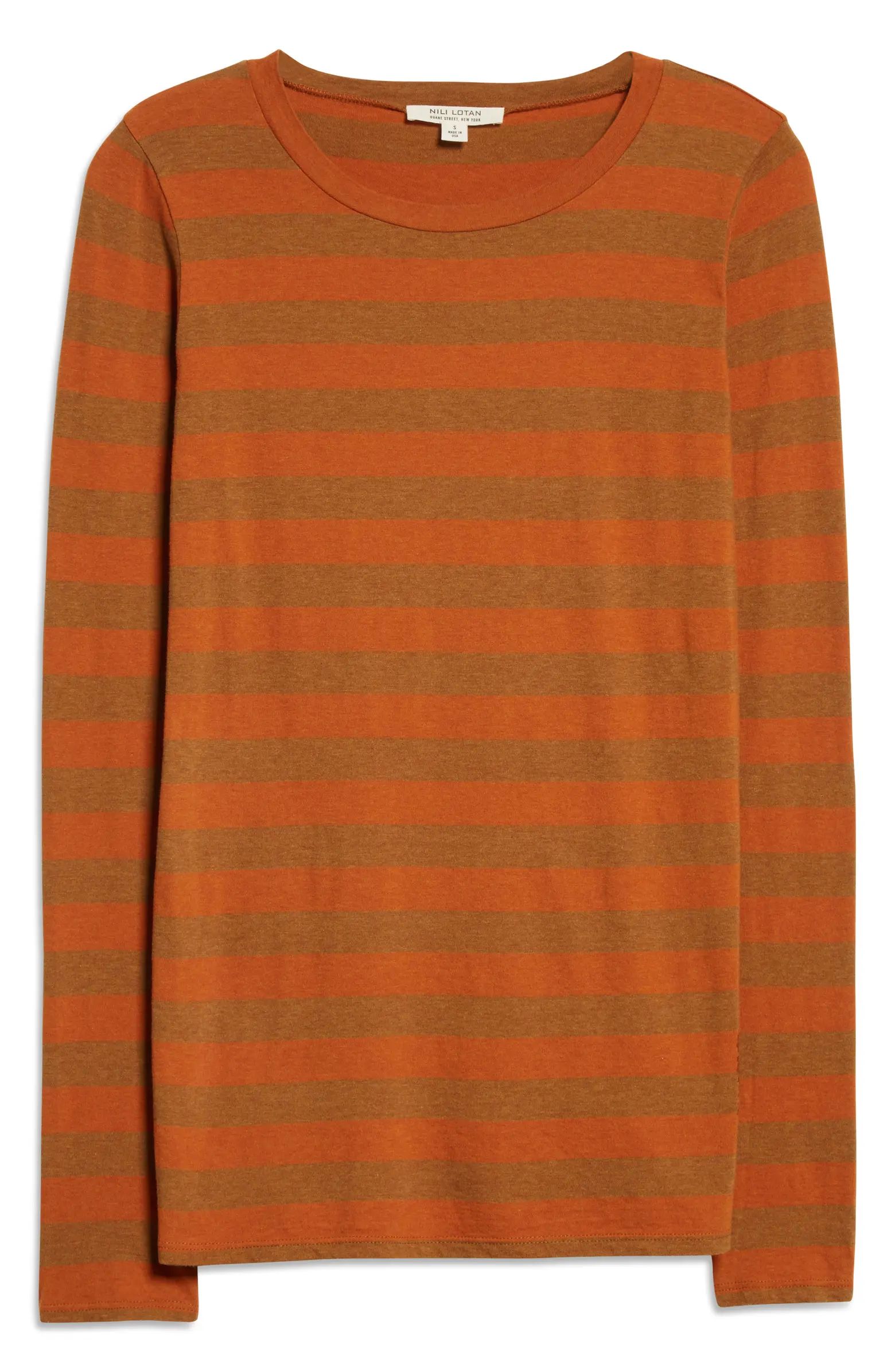 Stripe Long Sleeve Cotton T-Shirt | Nordstrom