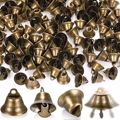 Amazon.com: 200 Pcs Mini Bronze Decorative Bells Vintage Craft Bells 16 mm Small Bell Christmas B... | Amazon (US)