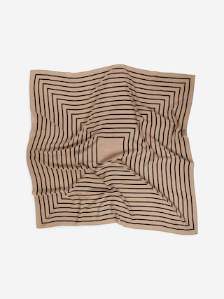 Printed Scarf – Beige/Black – Women – ARKET GB | Arket UK