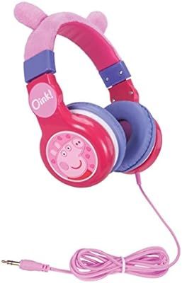 Peppa Pig Headphones for Kids - Adjustable with Volume Reduced to Protect Hearing - Soft Ear Cups... | Amazon (US)