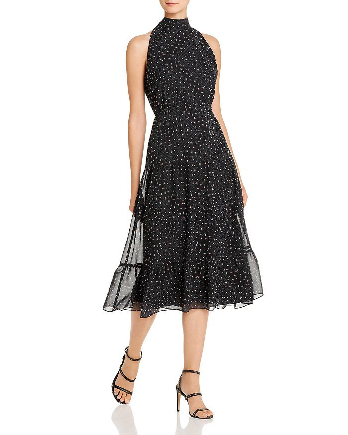 Astro-Print Mock-Neck Midi Dress | Bloomingdale's (US)