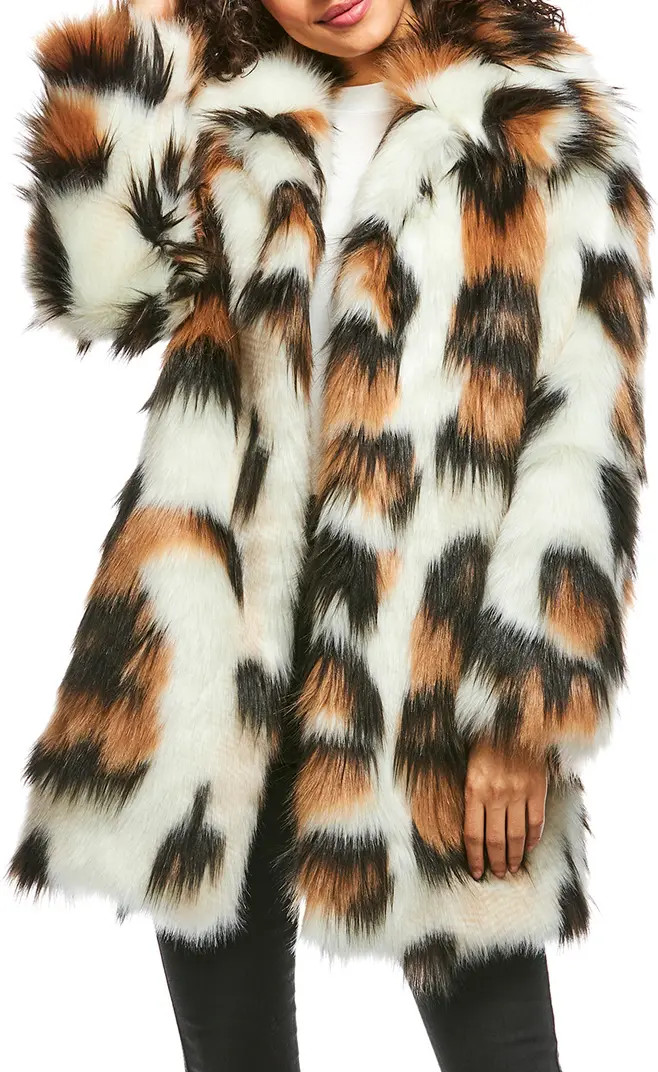 Legendary Faux Fur Leopard Print Coat | Nordstrom Rack