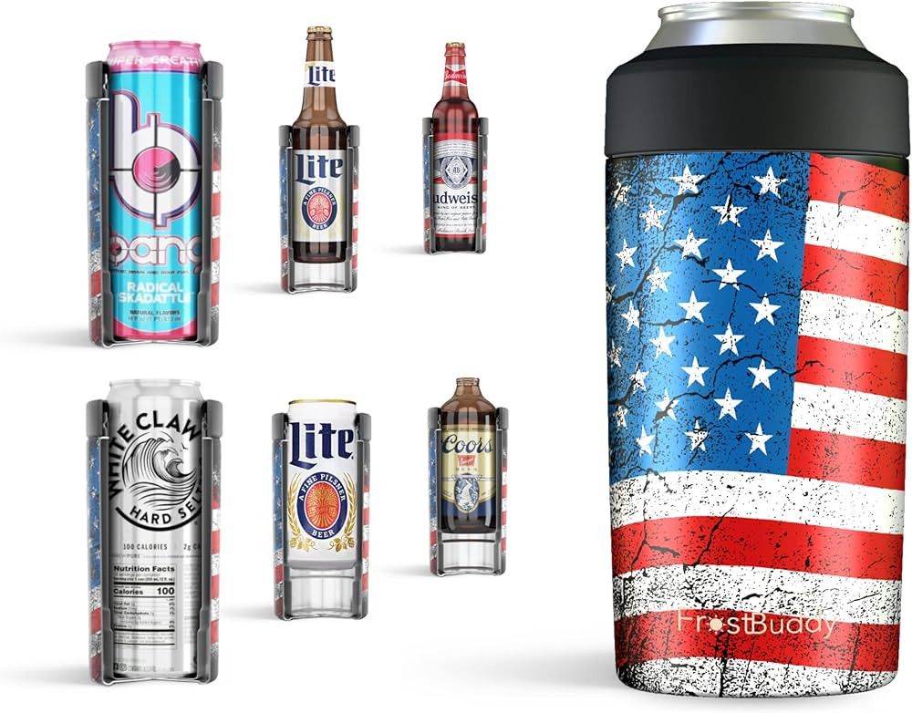 Frost Buddy Universal Can Cooler - Fits all - Stainless Steel Can Cooler for 12 oz & 16 oz Regula... | Amazon (US)