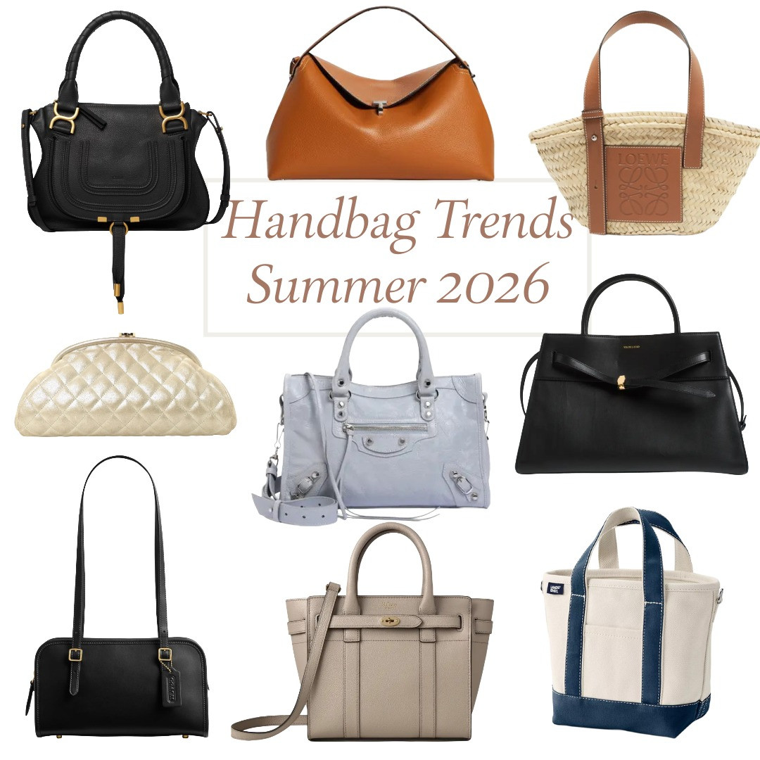 Handbags for summer 2026 include the anonymous handbag, vintage IT bags, classic handbags, and practical styles.  

 #LTKSeasonal #LTKOver40 #LTKWorkwear