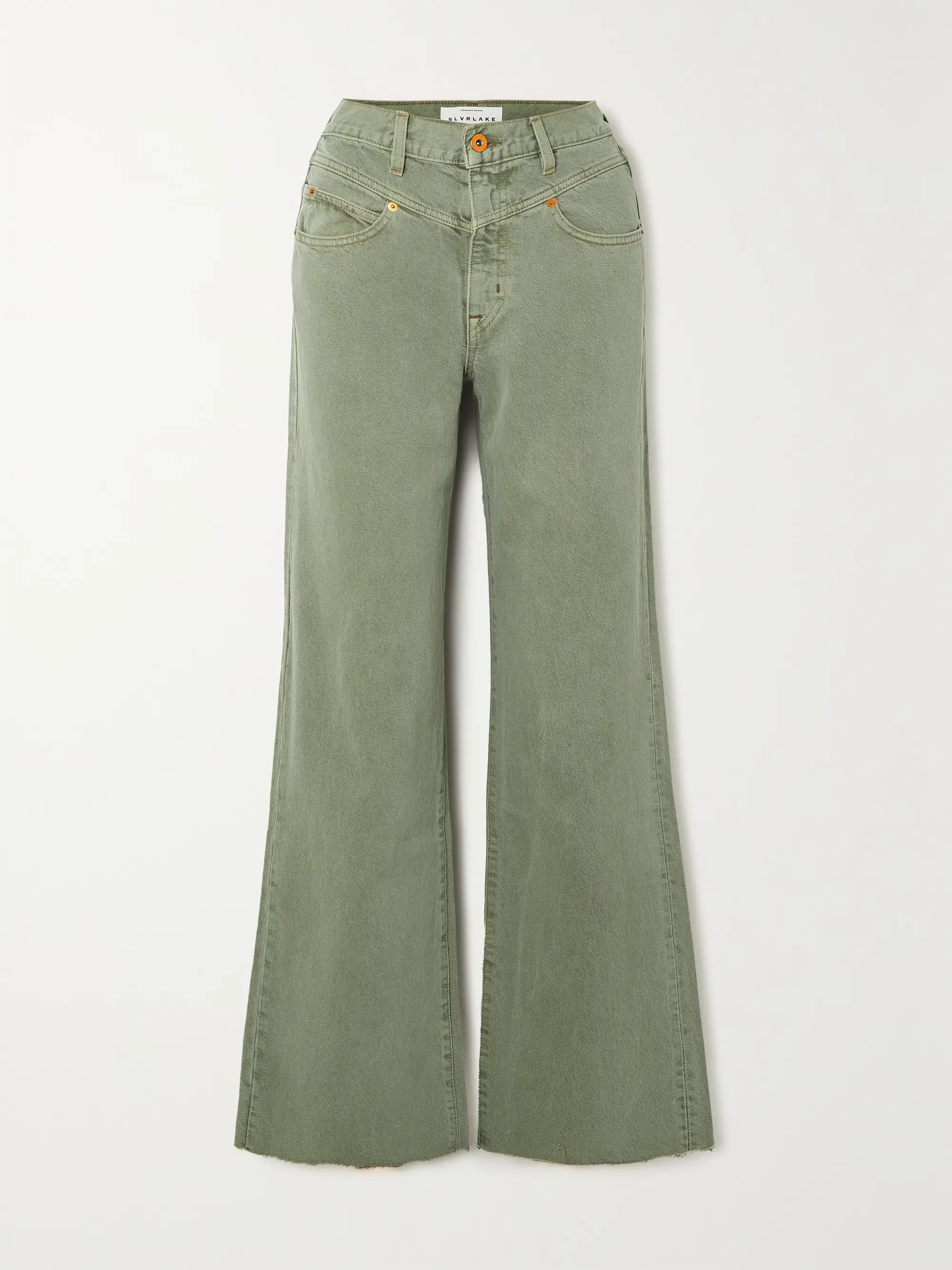 + NET SUSTAIN Grace high-rise wide-leg organic jeans | NET-A-PORTER (US)