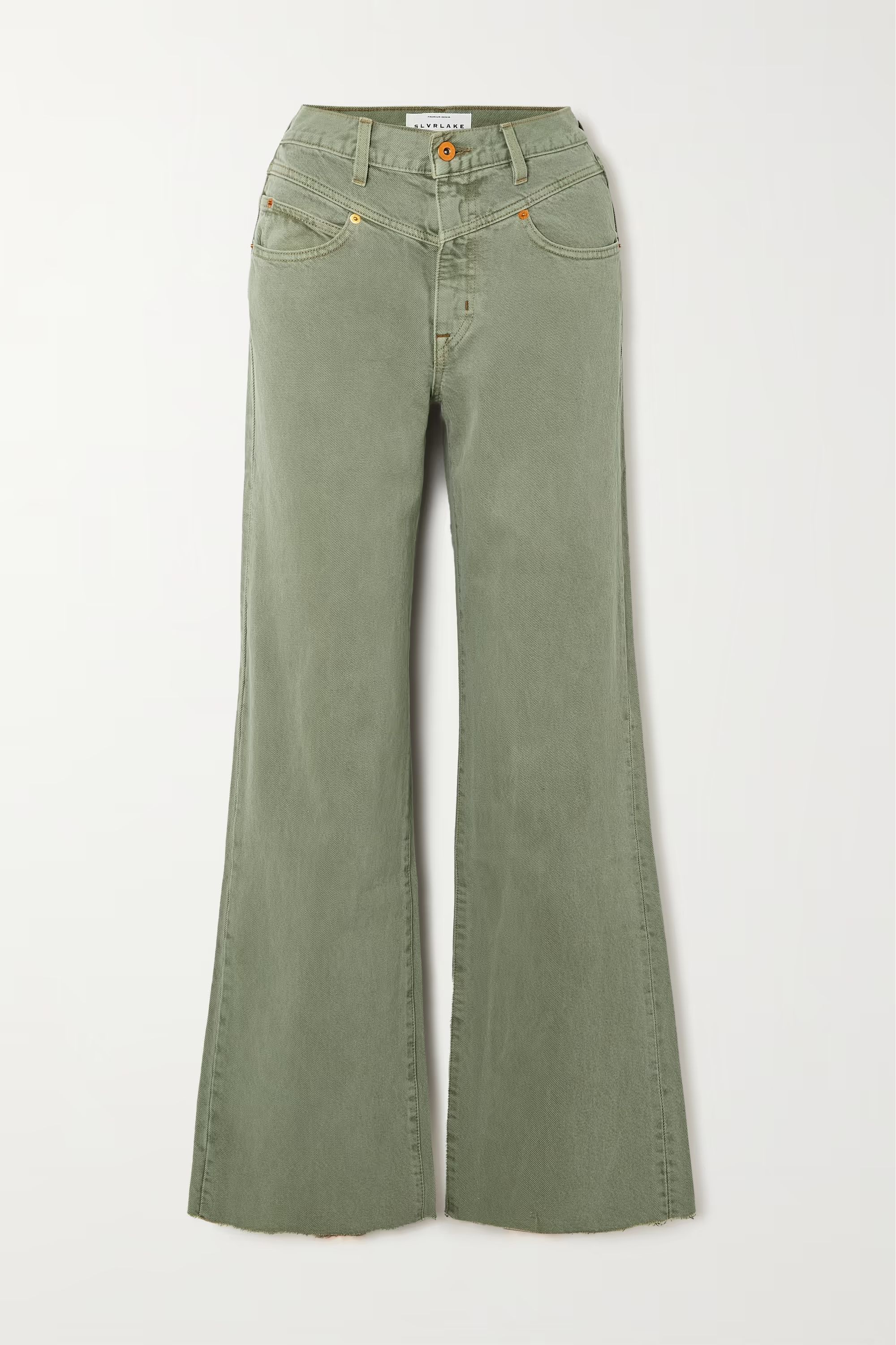 SLVRLAKEGrace high-rise wide-leg jeans | NET-A-PORTER (UK & EU)