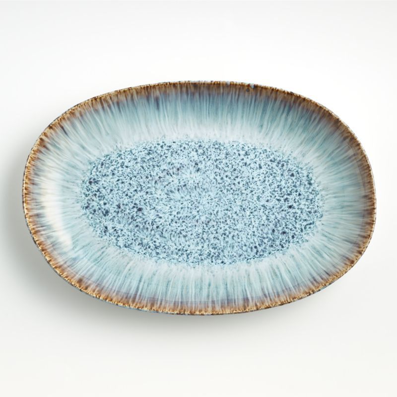 Julo Blue and White Platter + Reviews | Crate & Barrel | Crate & Barrel