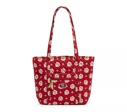 Vera Bradley NFL Small Vera Tote - QVC.com | QVC