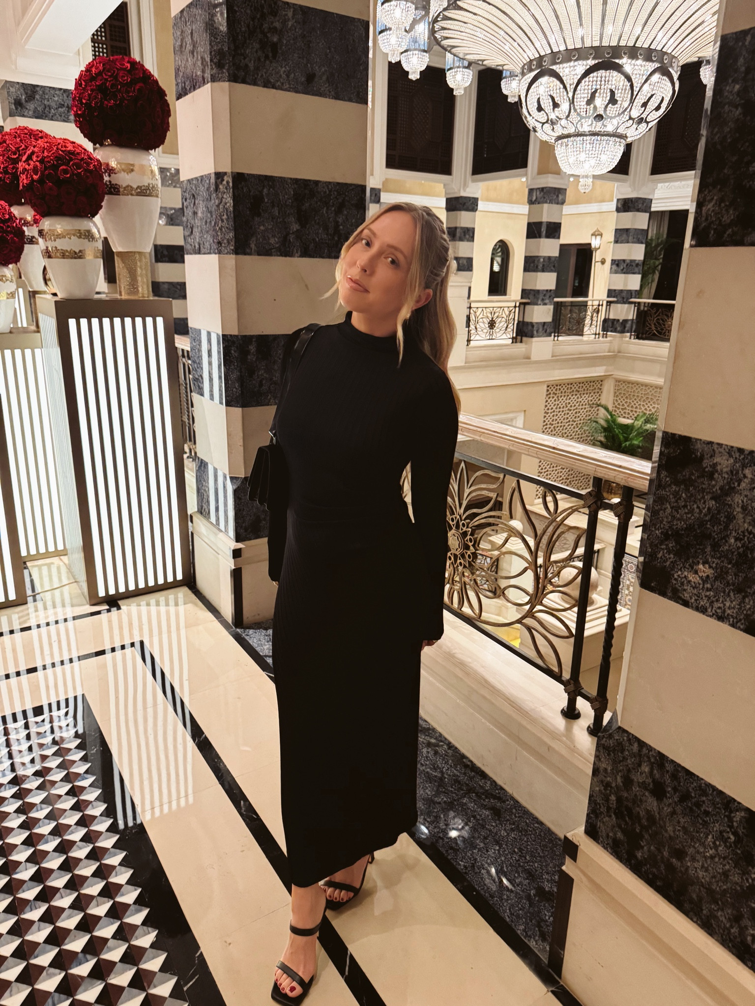 All black modest dress that is chic and comfy! #dress 

#LTKItBag #LTKShoeCrush #LTKMostLoved