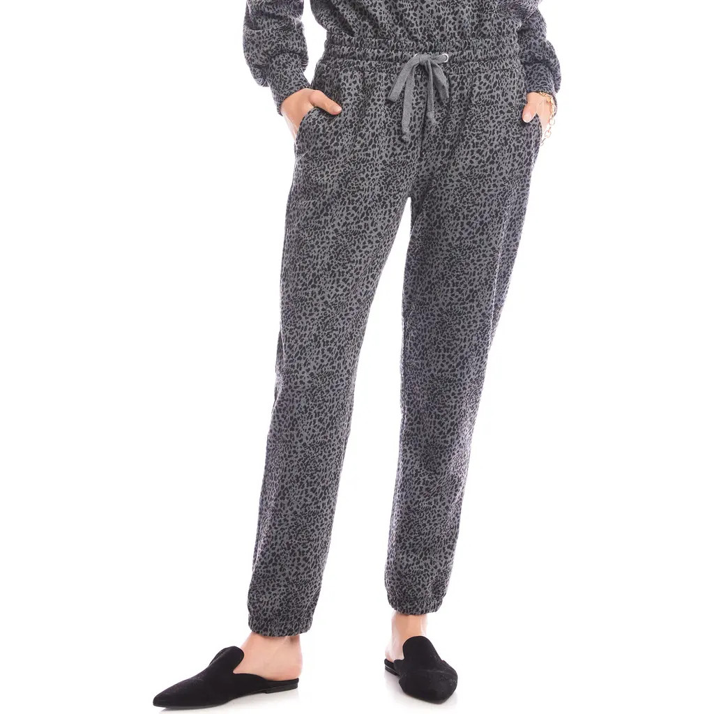 Karen Kane Animal Print Joggers at Nordstrom, Size Large | Nordstrom