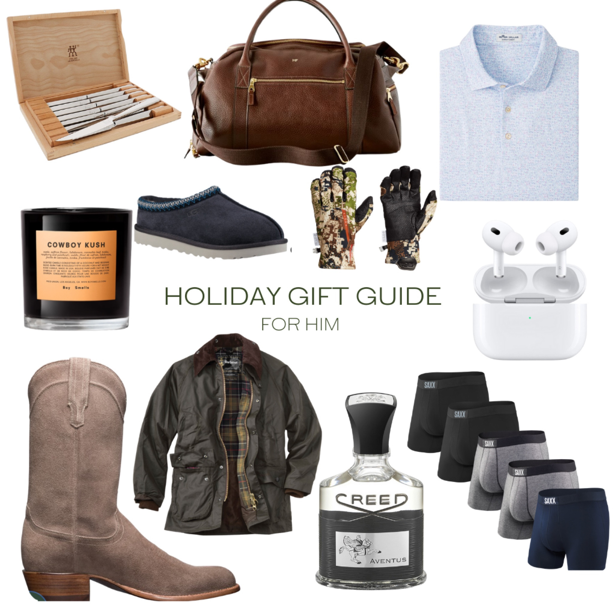 holiday gift guide. christmas gift guide. gifts for him. gifts for boyfriend. gifts for dad. boots. cologne 

#LTKGiftGuide #LTKHoliday #LTKSeasonal