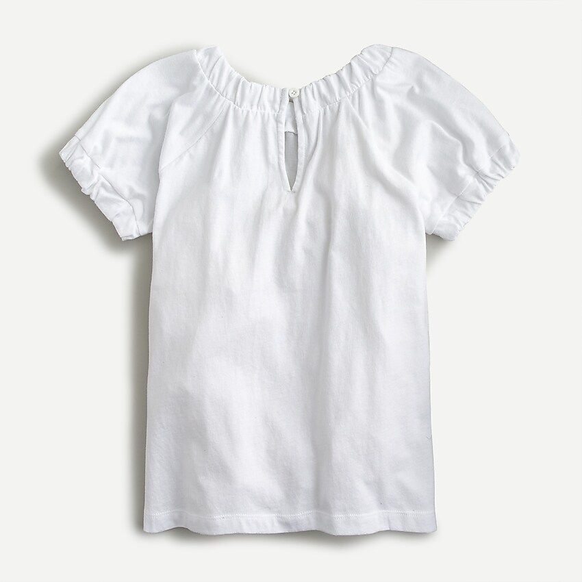 Girls' scrunched trim top | J.Crew US