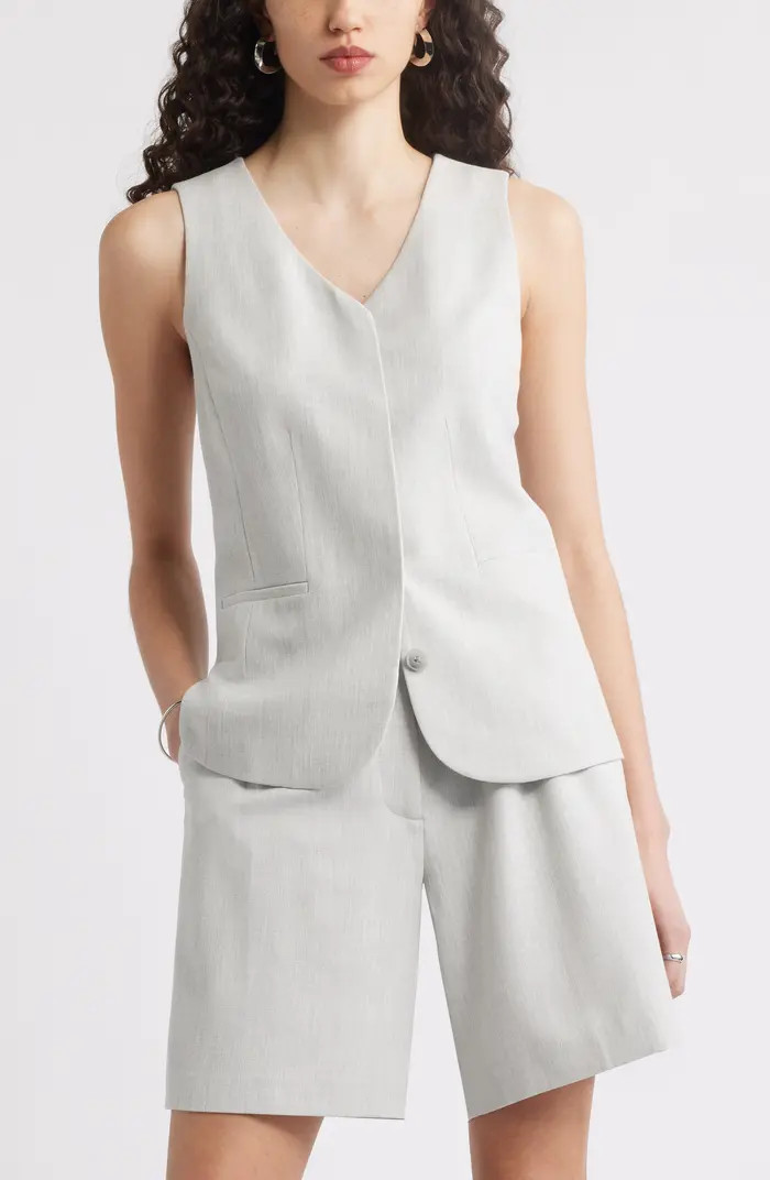 Long Menswear Vest | Nordstrom Rack