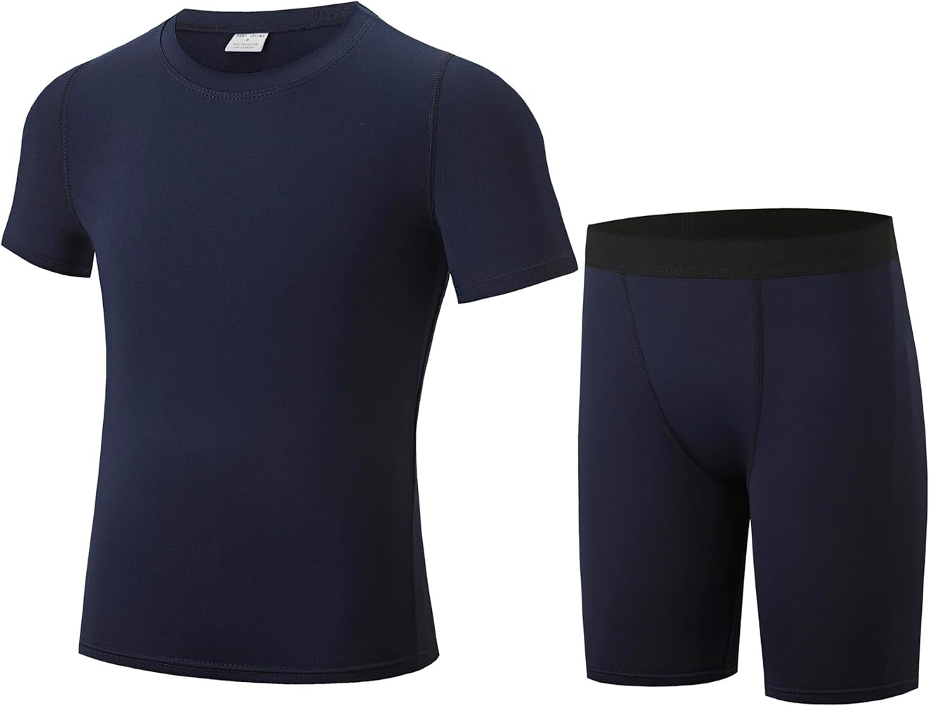 DANI CHINS Boys Compression Shirt And Shorts Set Quick Dry Base Layer Undershirt Underwear for Sp... | Amazon (US)