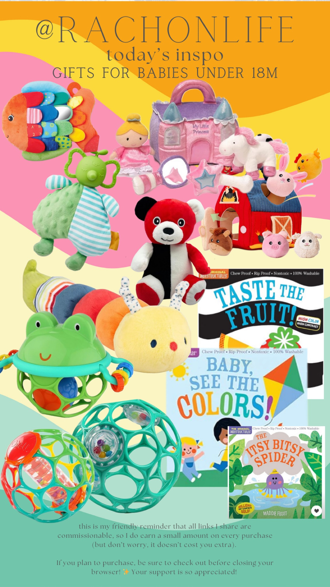 gift inspiration for babies under 18m. Remember that babies this young think everything is a toy, and they develop cognitively SO FAST, so go for low-cost since! 

#LTKHoliday #LTKBaby #LTKGiftGuide