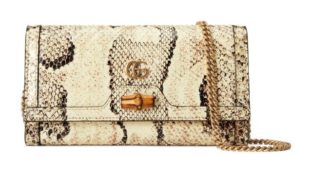 Gucci - Gucci Diana python chain wallet | Gucci (US)