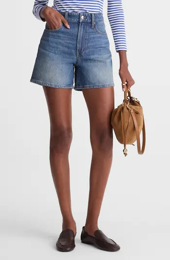 The Perfect Vintage High Waist Mid Length Denim Shorts | Nordstrom