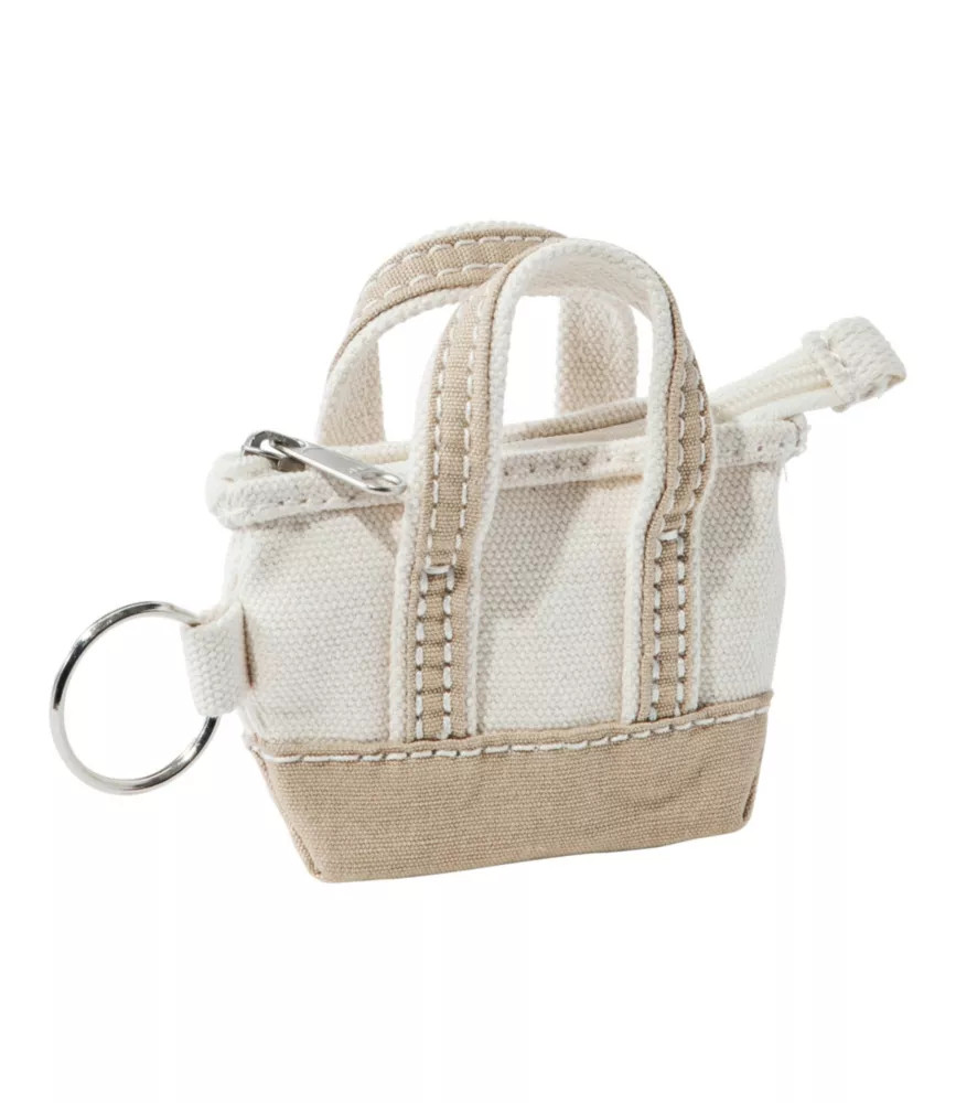 L.L.Bean Tote Bag Key Chain Khaki, Cotton/Nylon | L.L. Bean
