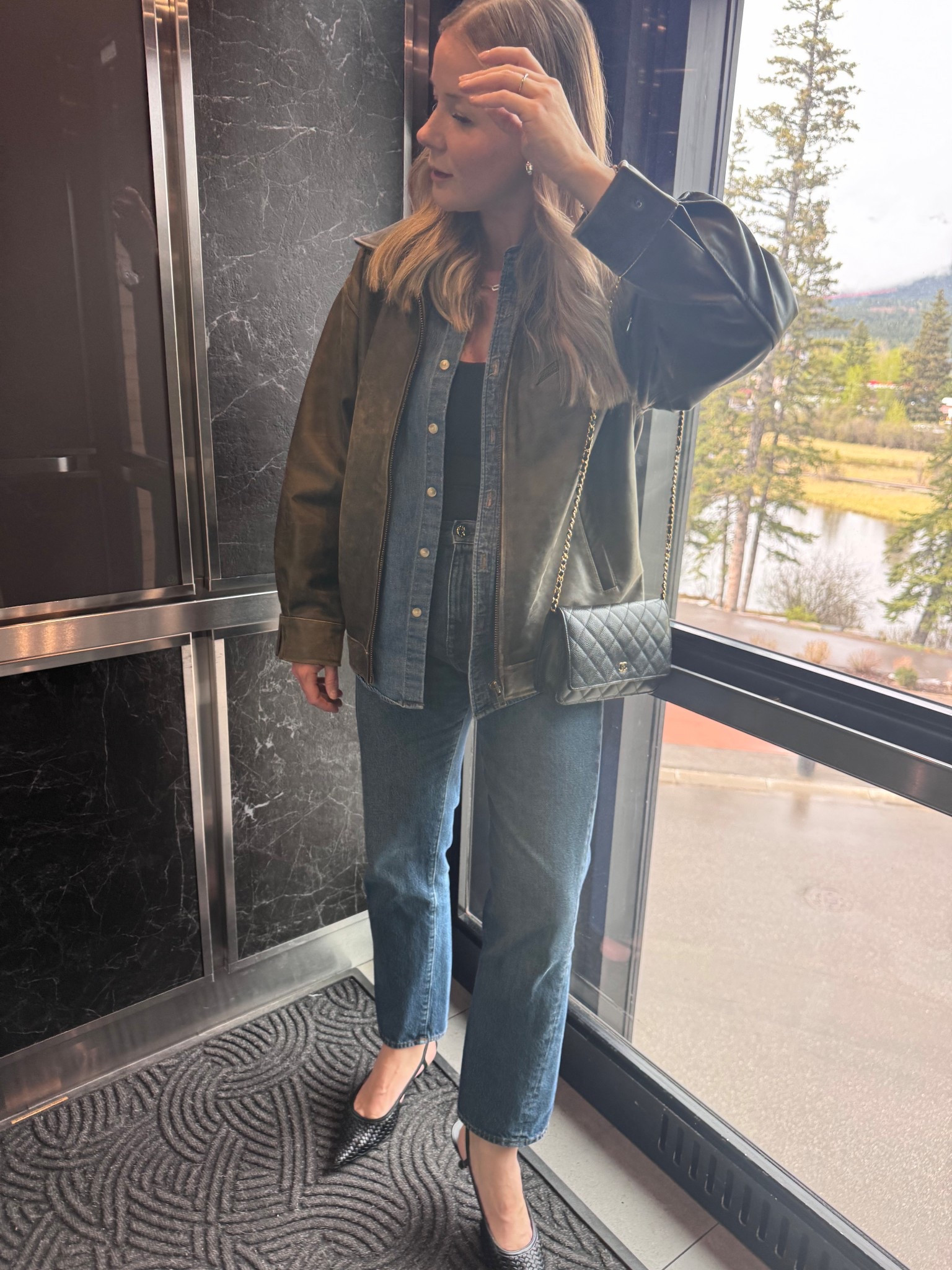 Double denim yet again for a casual spring date night outfit - spring outfit, date night outfit, denim on denim 

#LTKShoeCrush #LTKFindsUnder100 #LTKSeasonal