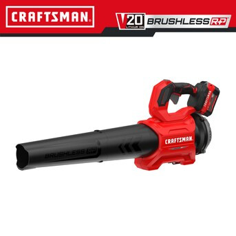 CRAFTSMAN Brushless RP 20-volt 410-CFM 110-MPH Battery Handheld Leaf Blower 5 Ah (Battery and Cha... | Lowe's