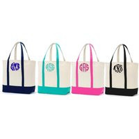 Monogrammed Canvas Tote Bag - Bag- Custom | Etsy (US)
