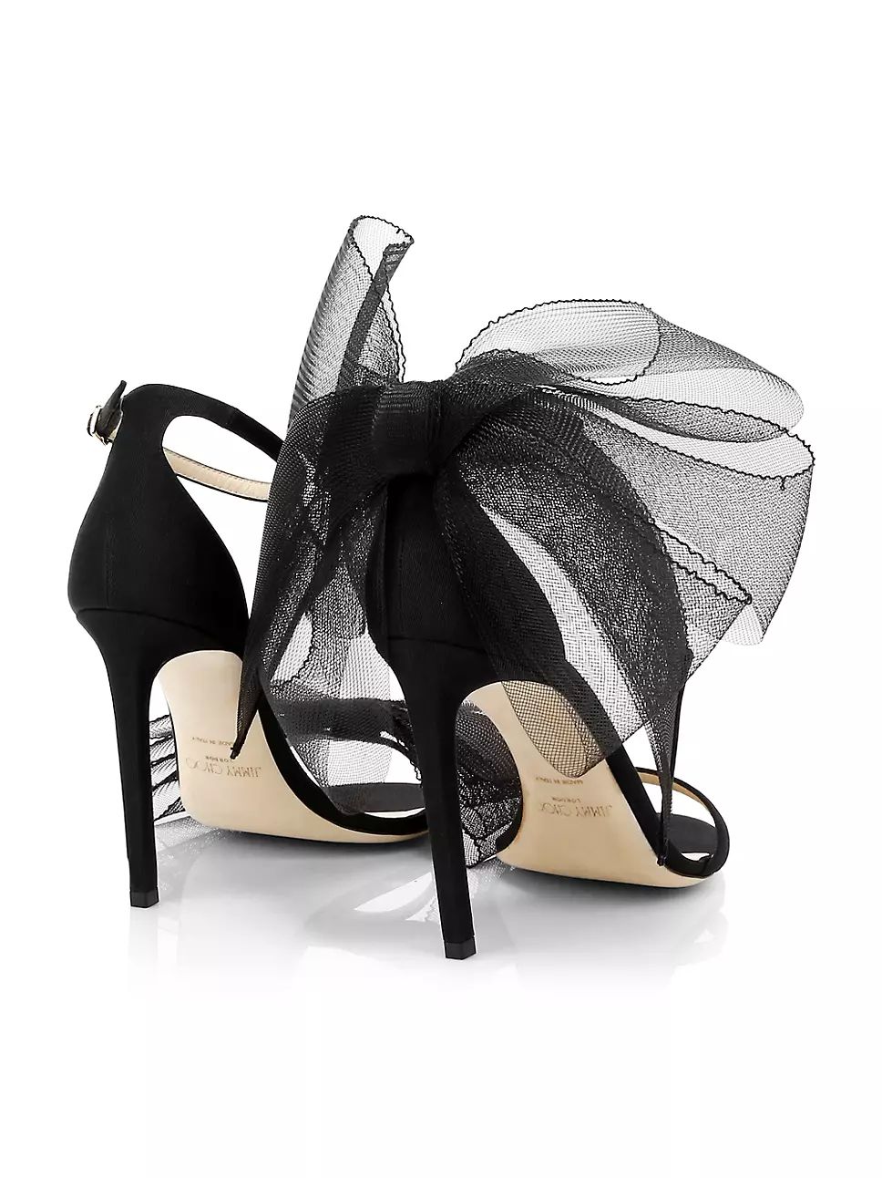 Aveline 100MM Tulle Bow Sandals | Saks Fifth Avenue