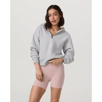 Vuori Restore Relaxed Half Zip Jacket Hoodie | Pale Grey Heather | Medium | Vuori Clothing (US & Canada)