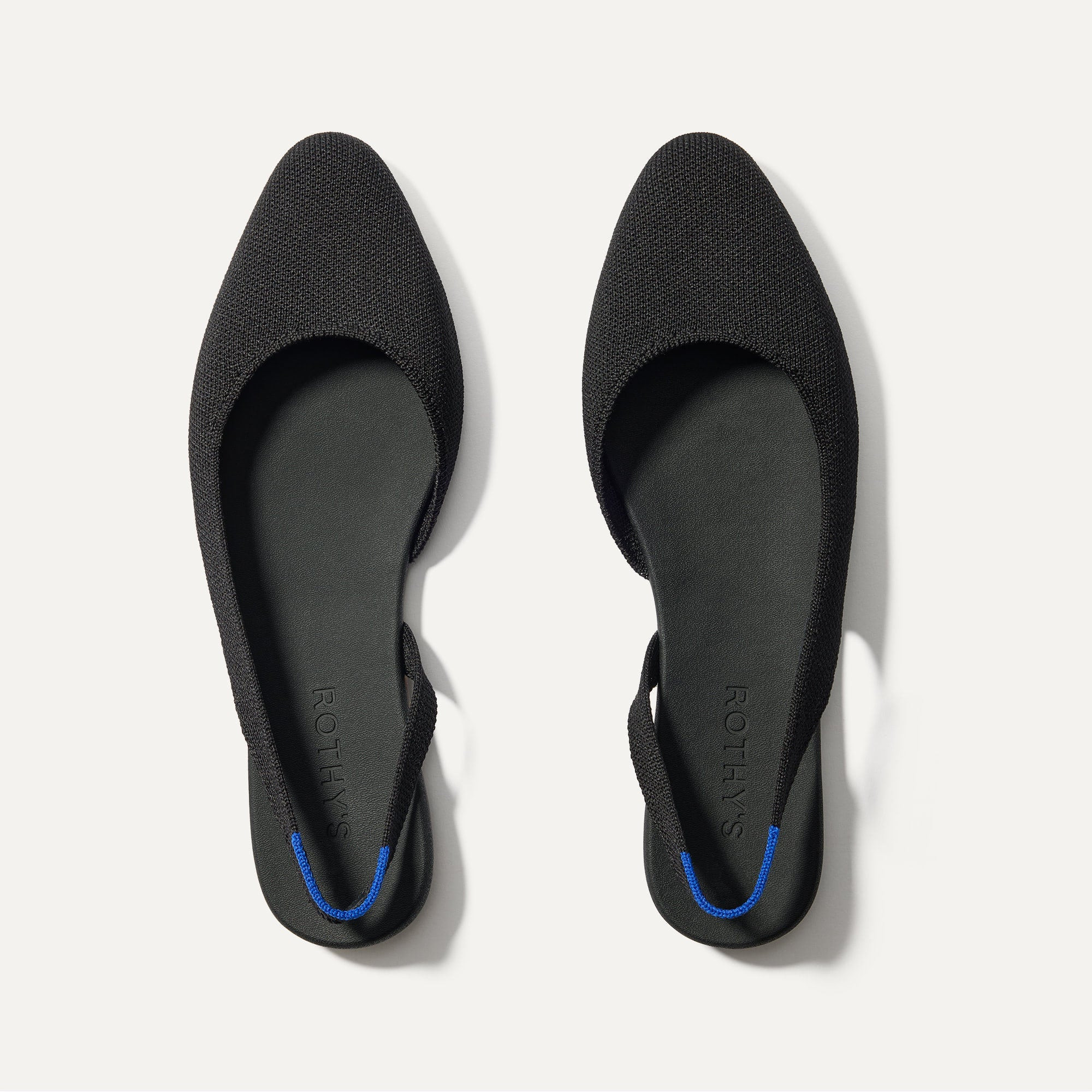 The Almond Slingback in Black | Women's Flats | Rothy's | Rothy's