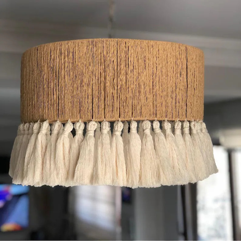 Boho Light | Modern Chandelier For Living Room | Pendant light | Macrame Chandelier | Tassel Chan... | Etsy (Global)