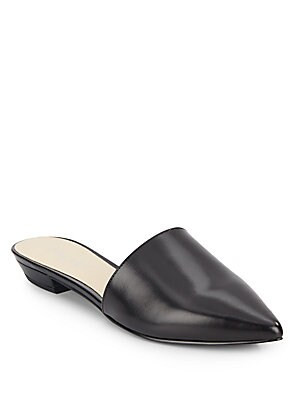 Trey Leather Slides | Saks Fifth Avenue OFF 5TH