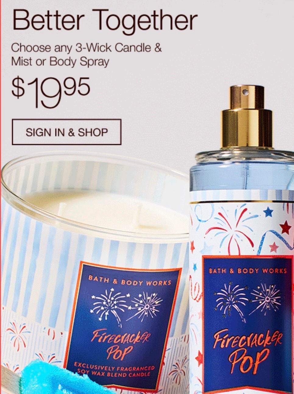 Excellent Bath & Body Works deal today! Three Wick Candle + Full Size Fragrance Spray for only $19.95! Several new collections also just launched - fantastic deal 🕯️

#LTKHome #LTKSaleAlert #LTKBeauty