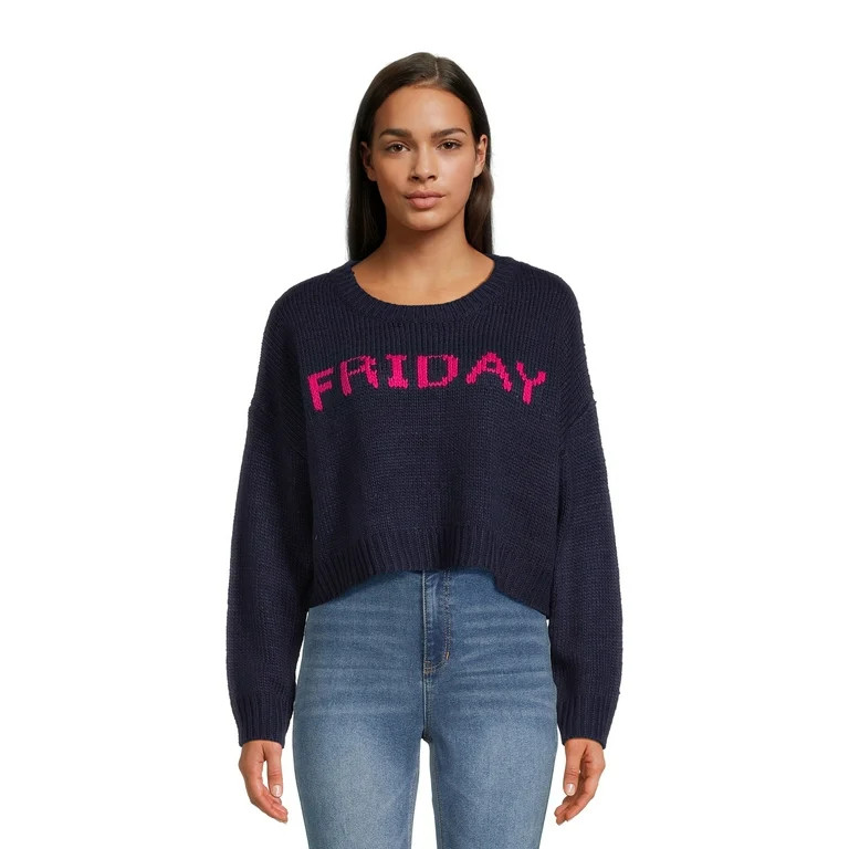 Dreamers By Debut Women's Friday Knit Sweater, Midweight | Walmart (US)