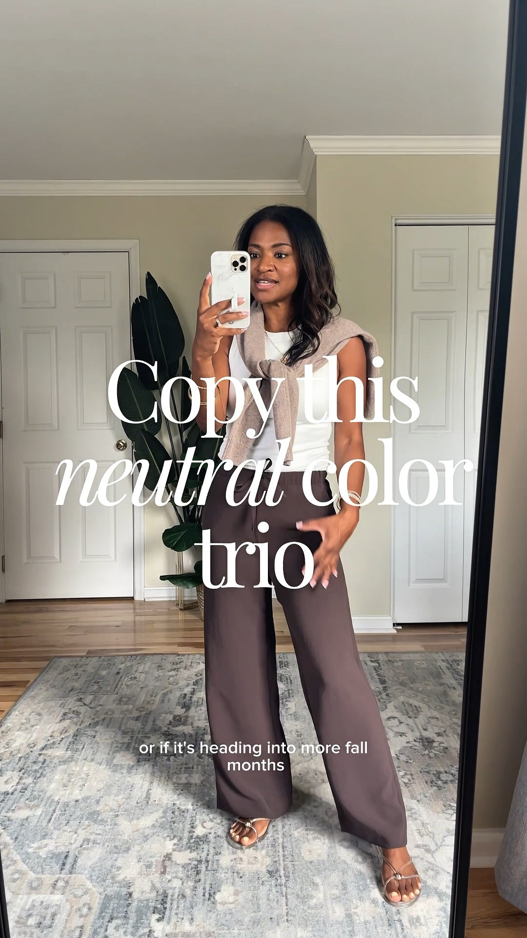 Wearing a small in top, small in sweater and XS in pants

#LTKgrwm #LTKootd #LTKOver40