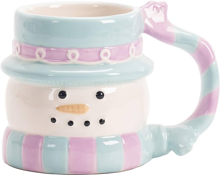 Bico Snowman 13oz Ceramic Hand Painted Mug, for Coffee, Tea, Hot Chocolate, Milk, Microwave and D... | Amazon (US)
